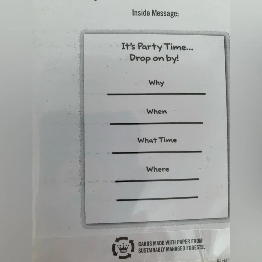 NWT 12 Hallmark Party Invitations & Envelopes Red Solo Cup Postcard Style